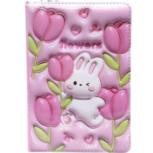 Блокнот 3D.Кролик, ФОРМАТ А5 (РОЖЕВИЙ)