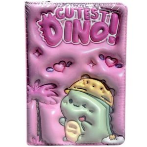 Блокнот 3D.Діно, ФОРМАТ А5 (РОЖЕВИЙ)