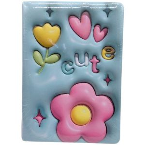 Блокнот 3D Квіти, формат а5 (МʼЯТНИЙ)