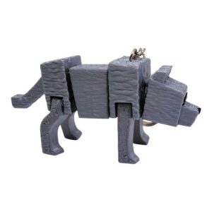 Брелок 3d друк "Minecraft: Вовк"