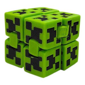 Антистрес 3d друк "Куб нескінченності (Кріпер Minecraft)"