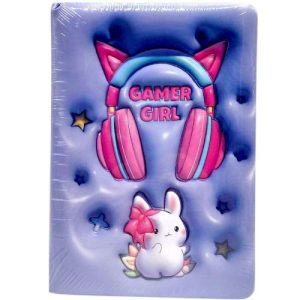 Блокнот 3D Зайчик, формат а5 (СИНІЙ)