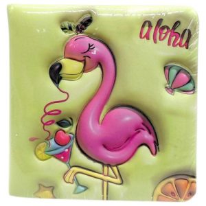 Блокнот 3D 10Х9,5 см "Фламінго" (ЗЕЛЕНИЙ)