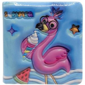 Блокнот 3D 10Х9,5 см "Фламінго" (БЛАКИТНИЙ)