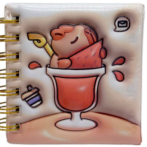 Блокнот 3D на пружині 10Х9,5 см "Капібара" (ВИД 1)