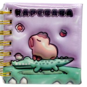 Блокнот 3D на пружині 10Х9,5 см "Капібара" (ВИД 2)