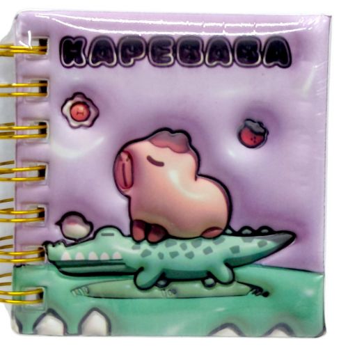 Блокнот 3D на пружині 10Х9,5 см "Капібара" (ВИД 2)