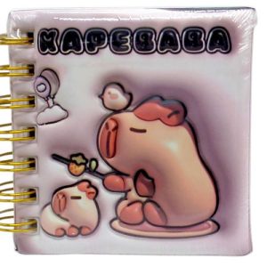 Блокнот 3D на пружині 10Х9,5 см "Капібара" (ВИД 4)