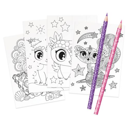 Потрійний пенал з наповненням – Кристалія