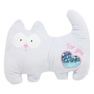 М'яка іграшка "Котик Лапочка", блакитний