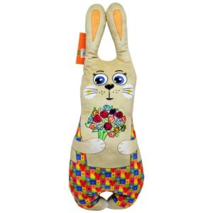 Іграшка-сплюшка "Зайчик", бежевий