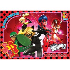 Пазли "Леді баг" + постер, 35 елем.