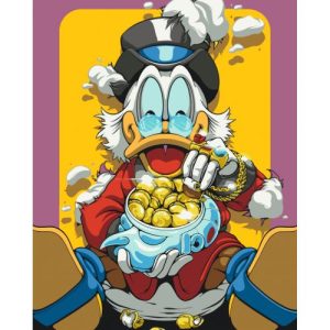 Картина за номерами "Грошовий Скрудж" 40х50 см