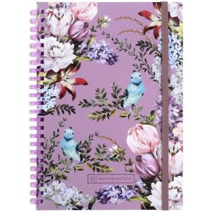 Блокнот на спіралі карт. обк., А5,80 арк,кл.,OS,Blue birds