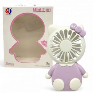 Вентилятор  в коробці, зі світлом (Бузковий)