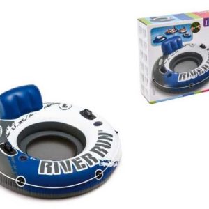 Надувне крісло "Рівер Ран", d = 135 см, з ручками, підсклянники, трос, в коробці