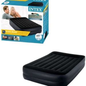 Велюровий матрац (152х203х42 см), вбудований електронасос, двоспальний