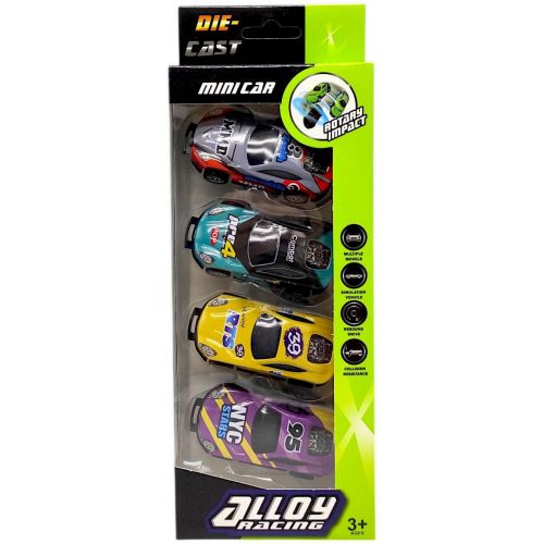 Набір трюкових інерційних машинок стрибаючіх, 4 шт