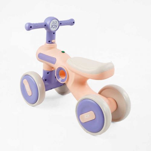 Велобіг 4-х колісний JOY (колеса 6’’ PU, рама пластикова, УКРАЇНСЬКЕ ОЗВУЧУВАННЯ та підсвічування, в коробці)