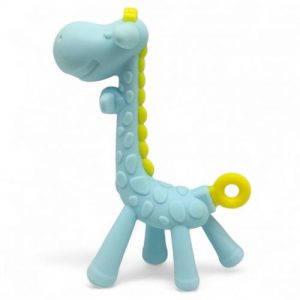 Прорізувач силіконовий "Жираф" (Блакитний)