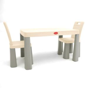 Ігровий набір "DOLONI. Cтіл та 2 стільця" (стіл - 48х82х56 см; стілець - 30х30х60 см; коробка - 58х15х83 см)