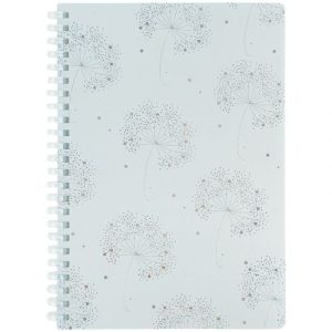 Блокнот на спіралі пласт. обкл., А5, 80 арк.,кл Flower Sym 4