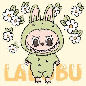 Набір для розпису по номерах для дітей "Веселий Лабубу" 25х25см