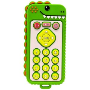 Силіконовий прорізувач пульт Динозавр (ЗЕЛЕНИЙ)