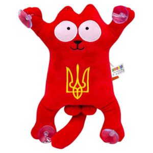 Мʼяка іграшка "Кіт Саймон" (28см) (ЧЕРВОНИЙ)