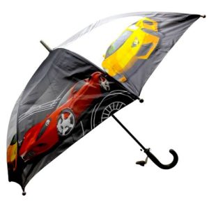 Дитяча парасолька МАШИНКИ (СІРИЙ)