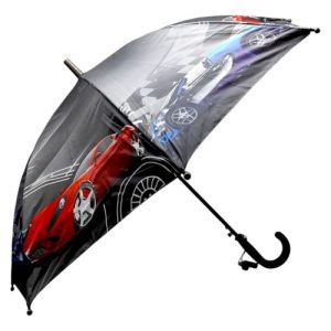 Дитяча парасолька МАШИНКИ (ТЕМНО-СІРИЙ)