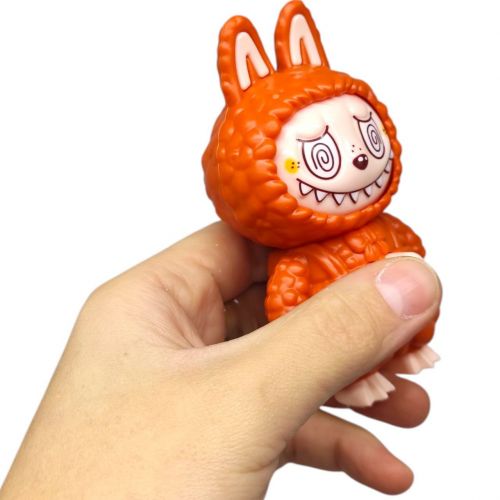 Іграшка-брелок "Лабубу/LABUBU", змінює обличчя (РОЖЕВИЙ)