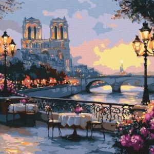 Картина за номерами - "Французький пейзаж" ©art_selena_ua, 40х50см