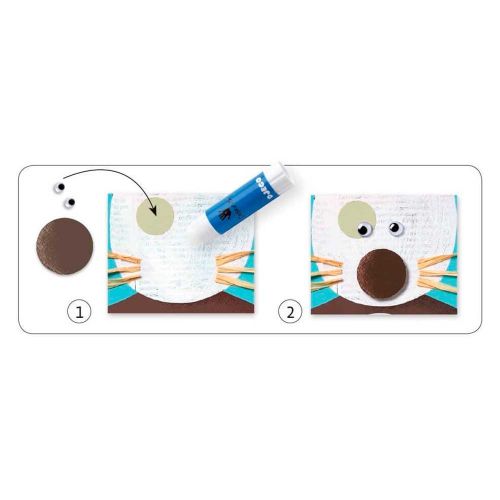 Художній комплект DJECO Колаж для самих маленьких 4 фігурки