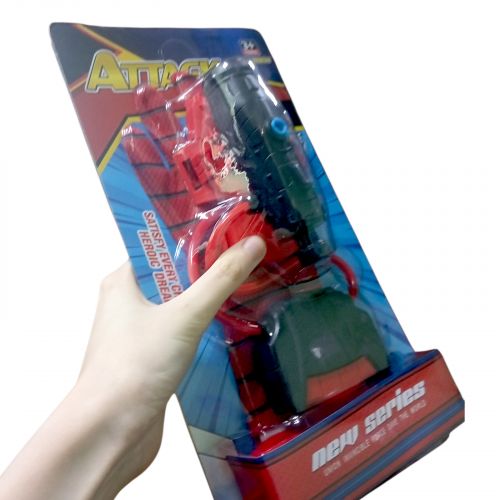 Набір героя рукавичка, механічна установка для стрільби водою, на листі