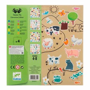 Набір паперових наклейок з малюнком "Тварини" (160 шт)