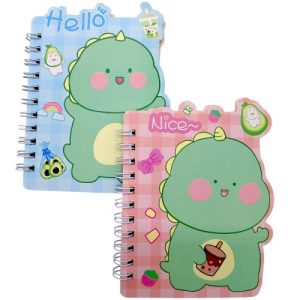 Блокнот на пружині "Динозаврик" 12x12 см, 60 арк (мікс видів)