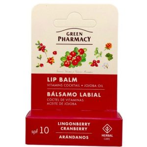 Бальзам для губ "Green Pharmacy" 3,6г вітамінний брусниця та журавлина