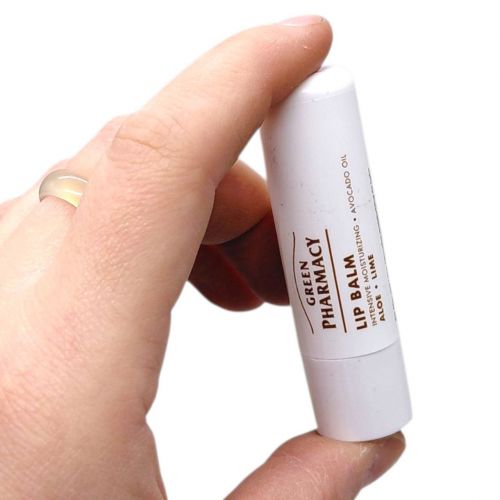Бальзам для губ "Green Pharmacy" 3,6г інтенсивне зволоження алое та лайм
