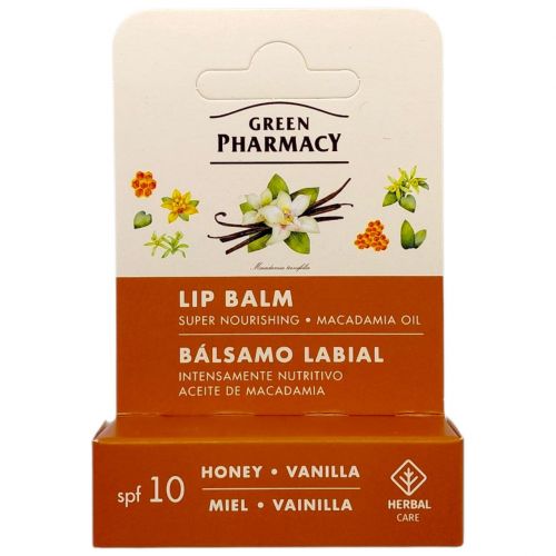 Бальзам для губ "Green Pharmacy" 3,6г суперживлення, мед і ваніль