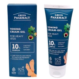 Крем-гель для ніг "Green Pharmacy" 75 мл, тонізуючий, для втомлених ніг