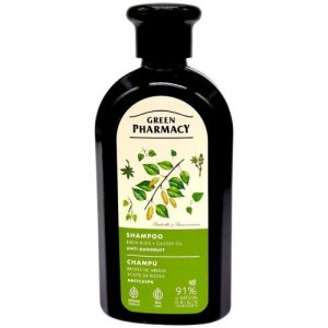 Шампунь "Green Pharmacy, березові бруньки та касторова олія" проти лупи (350 мл)
