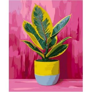 Картина за номерами "Яскравий фікус" 40х50 см