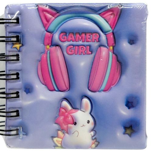 Блокнот 3D на пружині 10Х9,5 см "Кролик" (СИНІЙ)