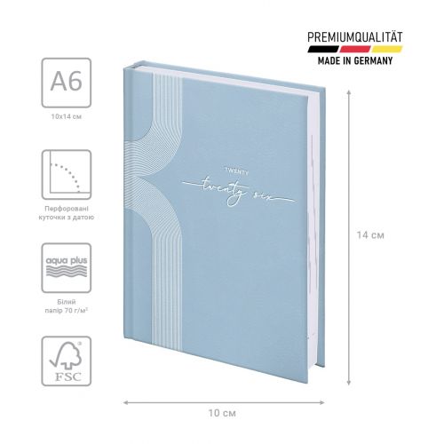 Щоденник 2026 кишеньковий Torino Trend блакитний
