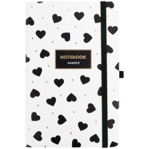 Книга записна Partner, 125*195, 96арк, кл, Black&White