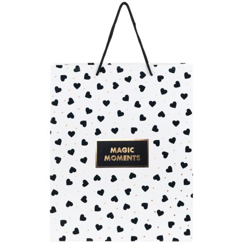 Пакет паперовий подарунковий, 26х32см, Black&White