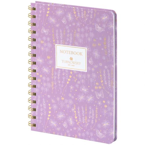 Блокнот на спіралі тв. об., А5, 80 арк,кл,TR,Morning Dew 1