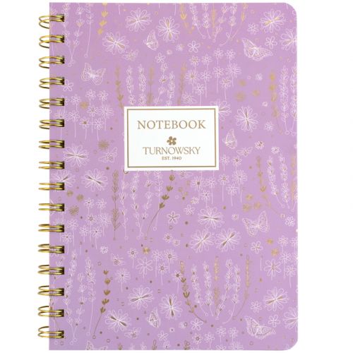 Блокнот на спіралі тв. об., А5, 80 арк,кл,TR,Morning Dew 1