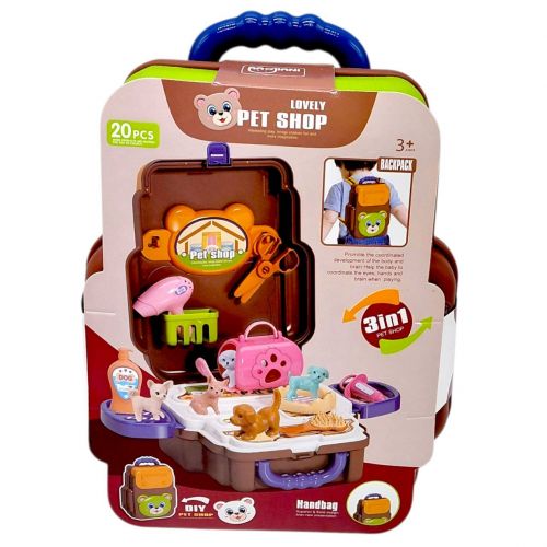 Ігровий набір «Зоомагазин у валізі», 20 дет.